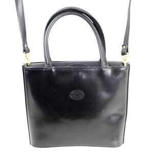 HANDMADE FLORENCE BLACK GENUINE LEATHER SHOULDER BAG XBODY SATCHEL HANDBAG PURSE